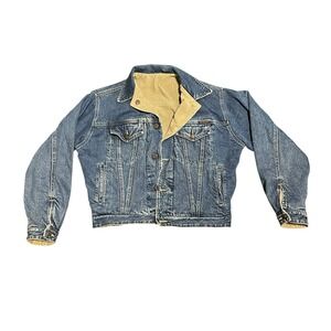 Vintage Reversible Jean and Corduroy Jacket - Distressed Wash - Gap Men's Small